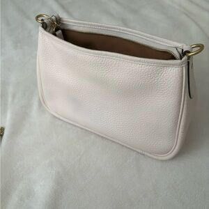 COACH CARY CROSSBODY & SHOULDER BAG IN CHALK WITH BRASS HARDWARE